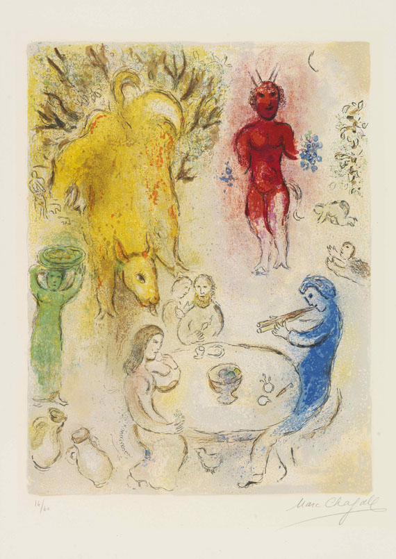 Marc Chagall - Festmahl mit Pan