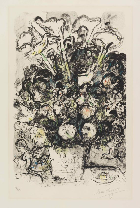 Chagall - Der Weiße Blumenstrauss