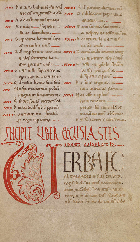  Biblia latina - Biblia latina. Handschrift auf Pergament, 12. Jahrhundert - Weitere Abbildung
