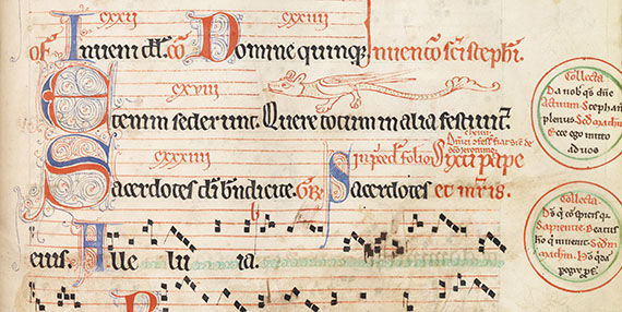  Manuskripte - Barbeaux-Graduale. Pergamenthandschrift, Nordfrankreich - Weitere Abbildung