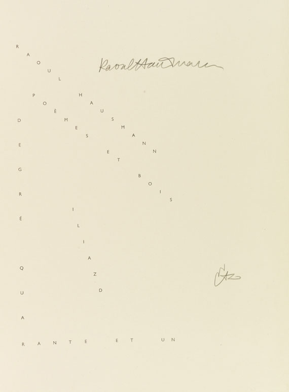 Raoul Hausmann - Poèmes et bois - Weitere Abbildung