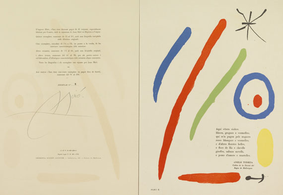 Joan Miró - El vol de l'Alosa + gerahmte Graphik