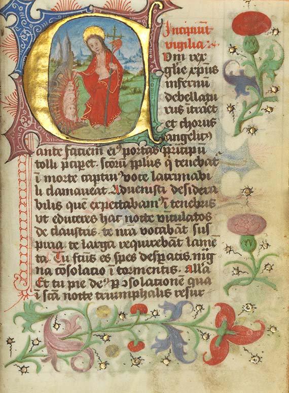 Manuskripte - Stundenbuch auf Pergament. Flandern, um 1500