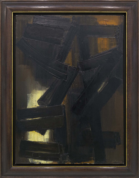 Pierre Soulages - Peinture 92 x 65 cm, 3 août 1954 - Rahmenbild