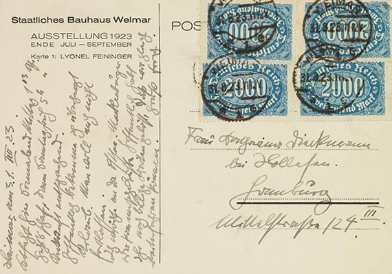 Lyonel Feininger - Bauhaus-Postkarte Nr. 1