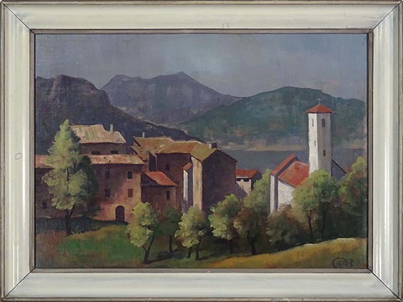 Karl Hofer - Muzzano (Tessin) - Rahmenbild