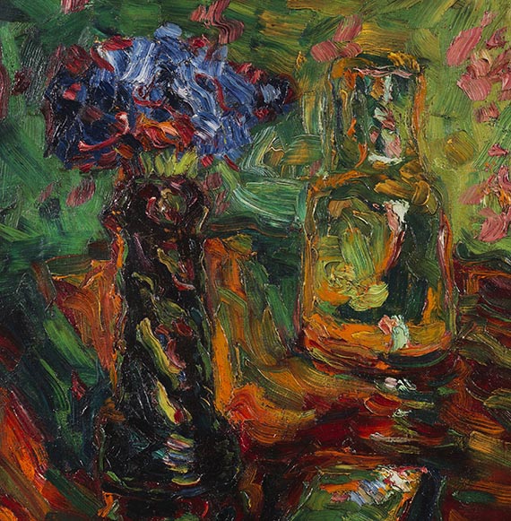 Karl Schmidt-Rottluff - Stillleben mit Rosen und Karaffe - Weitere Abbildung