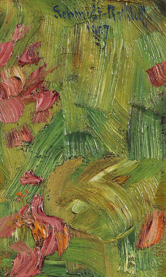 Karl Schmidt-Rottluff - Stillleben mit Rosen und Karaffe - Weitere Abbildung