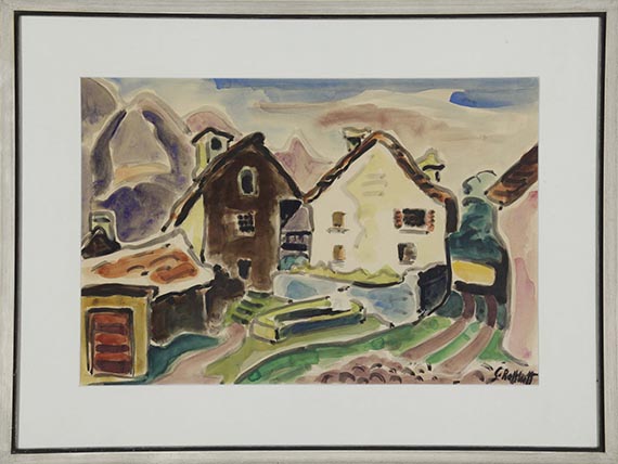 Schmidt-Rottluff - Häuser im Tessin