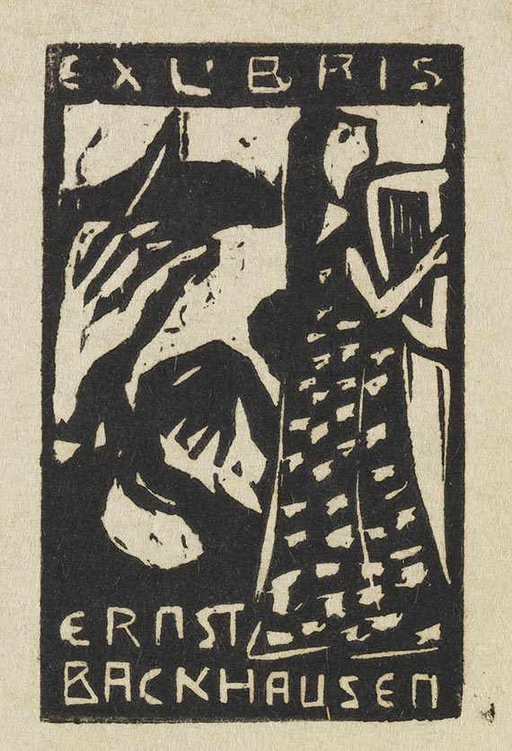 Ernst Ludwig Kirchner - Exlibris: Ernst Backhausen