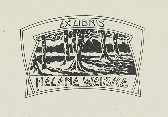 Karl Schmidt-Rottluff - Exlibris: Helene Weiske I