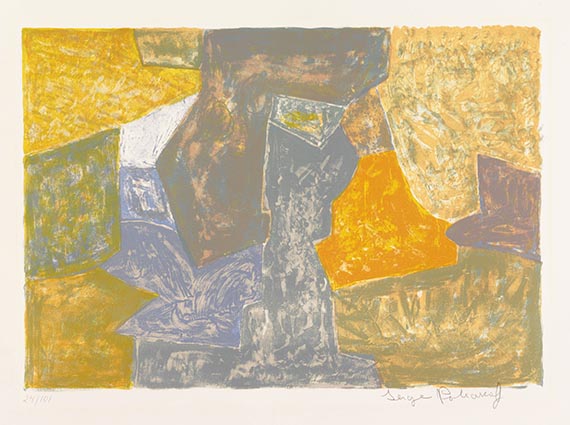 Serge Poliakoff - Komposition in Gelb, Rot und Grau