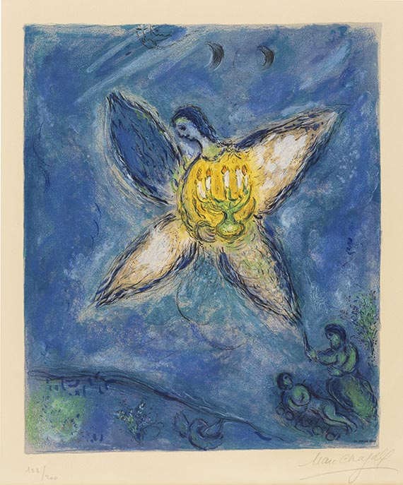 Marc Chagall - L'ange au chandelier