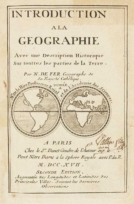 Nicolas de Fer - Introduction a la geographie