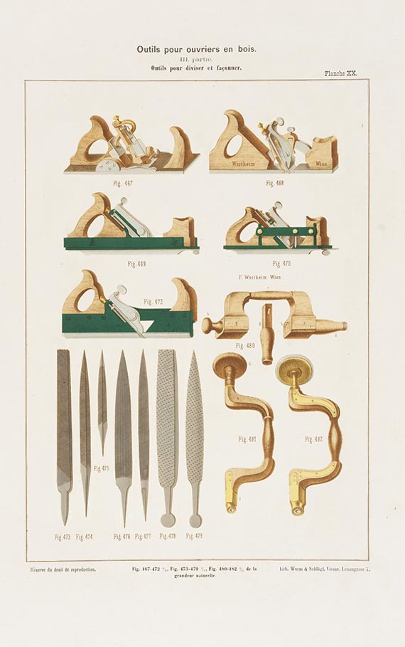 Friederich Werthmann - Recueil des Outils et Machines. Dabei: unvollst. deut. Ausgabe - Weitere Abbildung