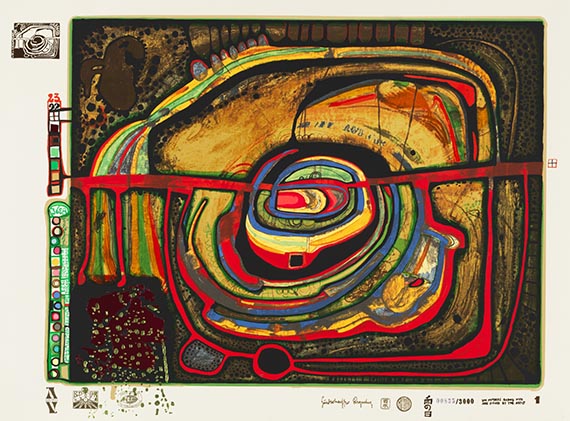 Friedensreich Hundertwasser - Regentag - Look at it on a rainy day - Weitere Abbildung