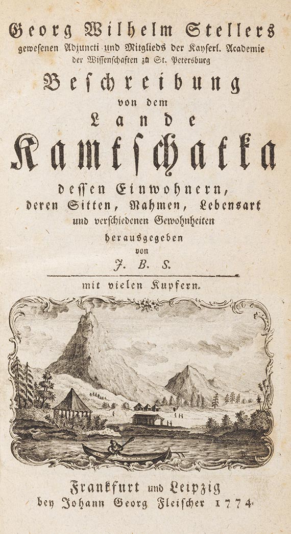 Georg Wilhelm Steller - Reise von Kamtschatka nach Amerika. Vorgeb.: Beschreibung von Kamtschatka - Weitere Abbildung