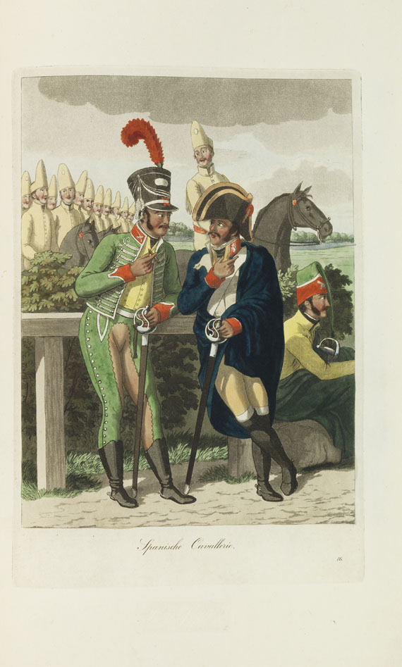 Christoffer Suhr - Spanische National-Trachten. - Hamburgische Trachten