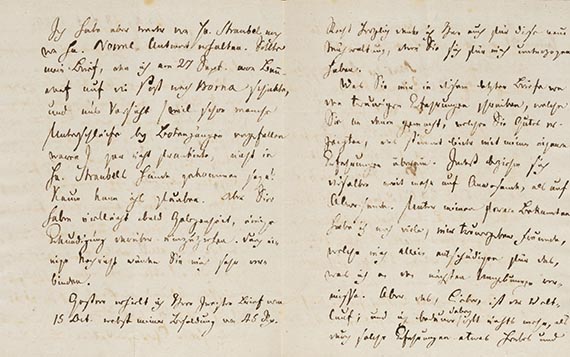Heinrich Carl A. Eichstädt - A 3 und 58: 2 Briefe, 4 und 2 S.