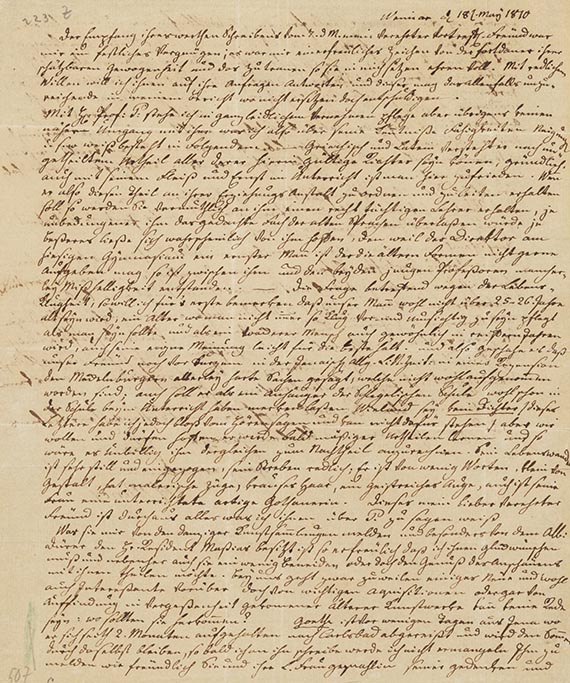 Johann Heinrich Meyer - A 13: Brief an einen Freund, 2 S.