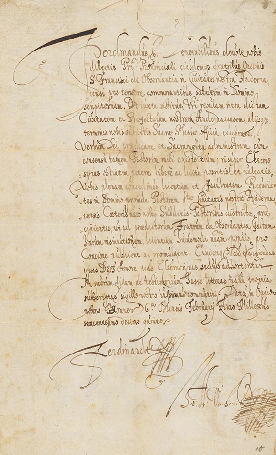  Ferdinand von Bayern - A 45: Brief, 2 S.