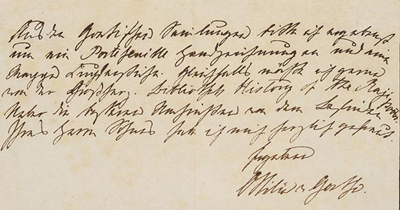 Ottilie von Goethe - A 61: Brief, 1 S.