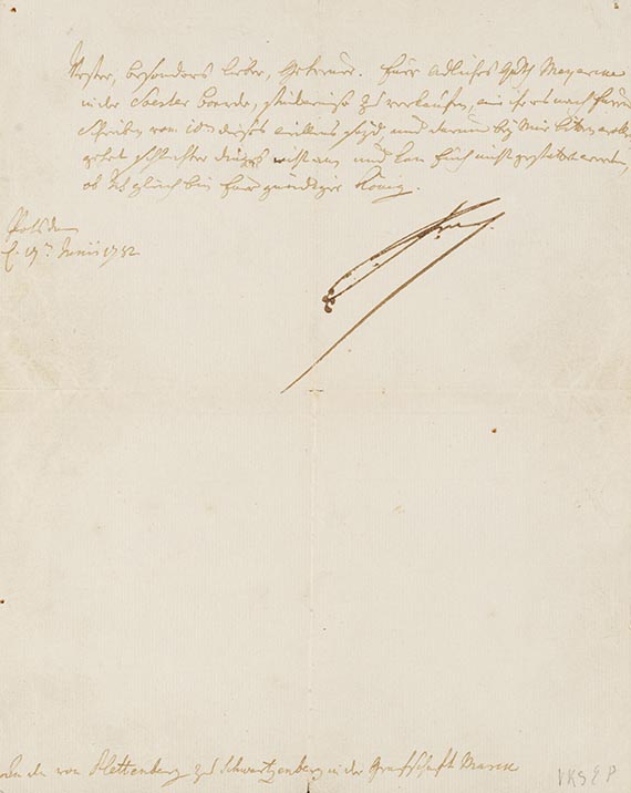 Friedrich der Große - A 65: Brief, 1 S.