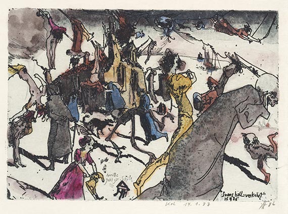 Horst Janssen - Svanshall verkehrt - Weitere Abbildung