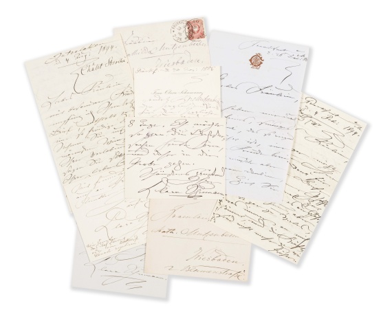 Clara Schumann - Sammlung von 10 Briefen und 19 Karten (überwiegend eigenhändig).