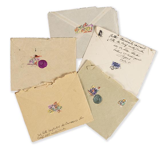 Else Lasker-Schüler - 6 eigh. Brief an Lucy von Goldschmidt-Rothschild - Hebräische Balladen - Weitere Abbildung