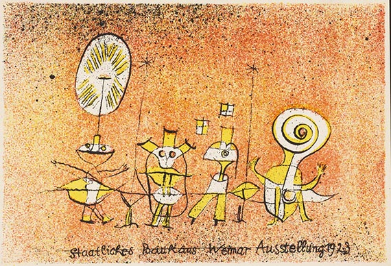 Paul Klee - Die heitere Seite. Postkarte zur Bauhaus-Ausstellung