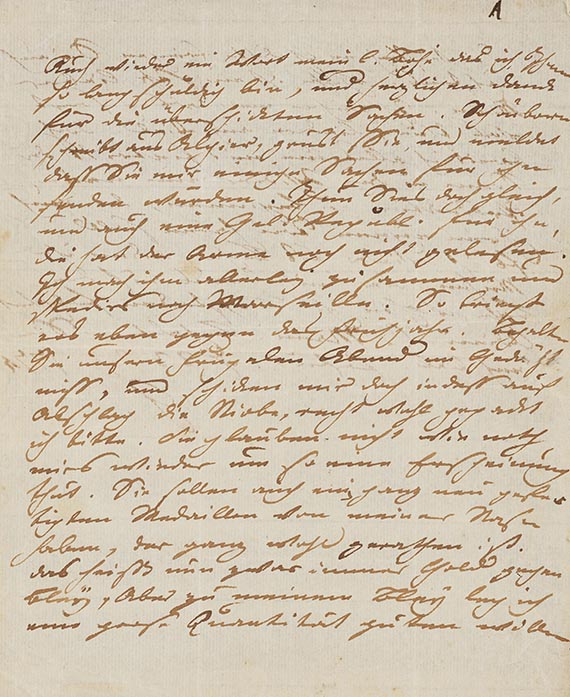 Johann Wolfgang von Goethe - Eigh. Brief an Boie, 1774 - Weitere Abbildung