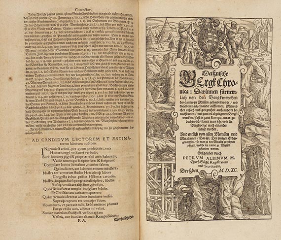Peter Albinus - Meißnische Lnd und Berg-Chronica. 2 Teile in 1 Band