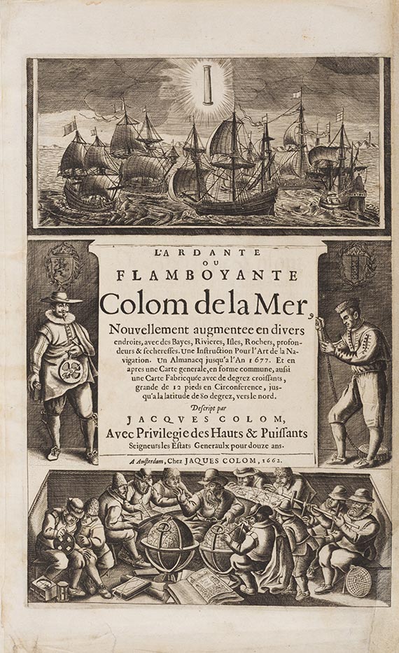 Jacob Colom - L'ardante ou flamboyante Colom de la mer, nouvellement augmentée - Weitere Abbildung