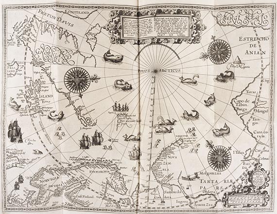 Jan Huygen van Linschoten - Navigatio in orientalem. - Descriptio totius Guinea. 2 Teile in 1 Band - Weitere Abbildung