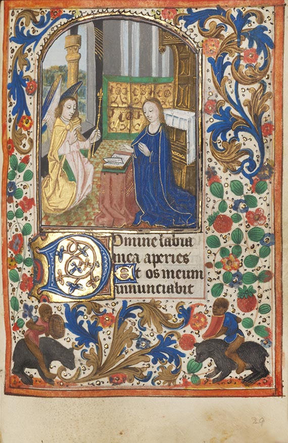  Manuskripte - Stundenbuch auf Pergament. Flandern und Nordfrankreich, um 1480 - Weitere Abbildung