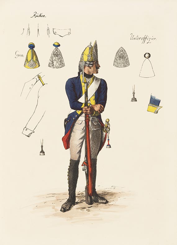 Adolph von Menzel - Die Armee Friedrich des Grossen in ihrer Uniformierung - Weitere Abbildung