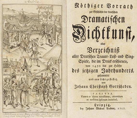 Johann Christoph Gottsched - Nöthiger Vorrath zur Geschichte der deutschen Dramatischen Dichtkunst